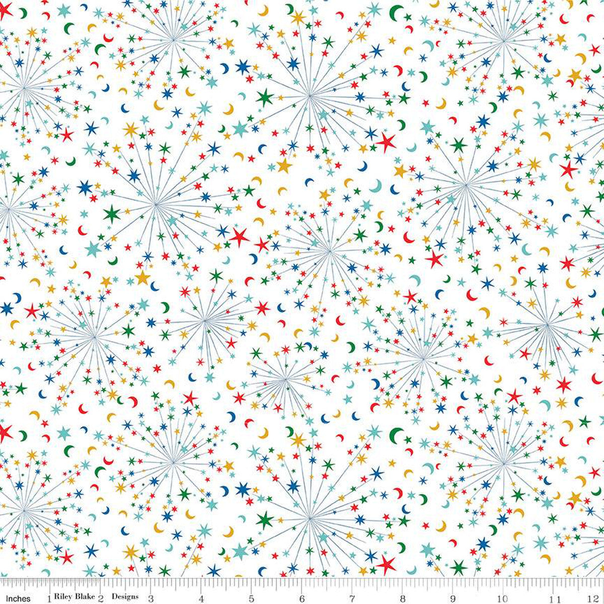 Deck the Halls - Helen's Stars B, 1/4 yard