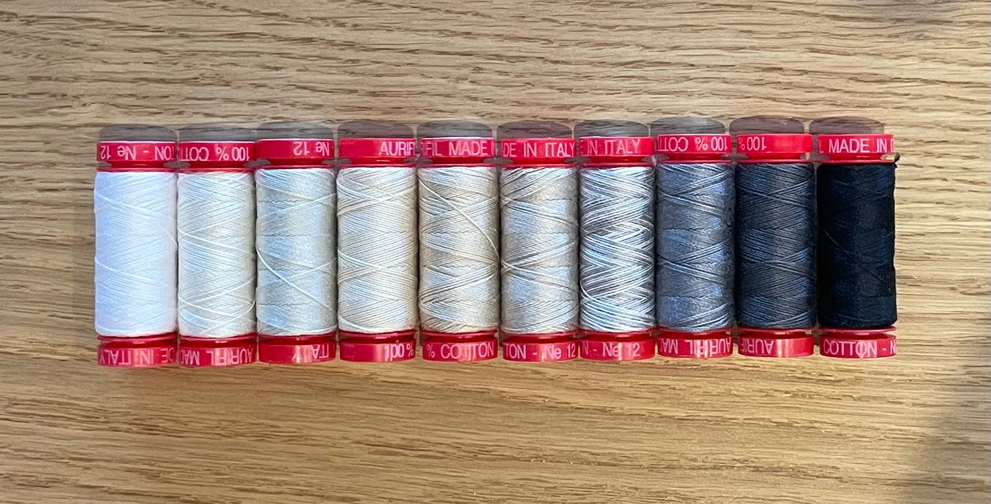 Aurifil Thread - Greyscale Bundle