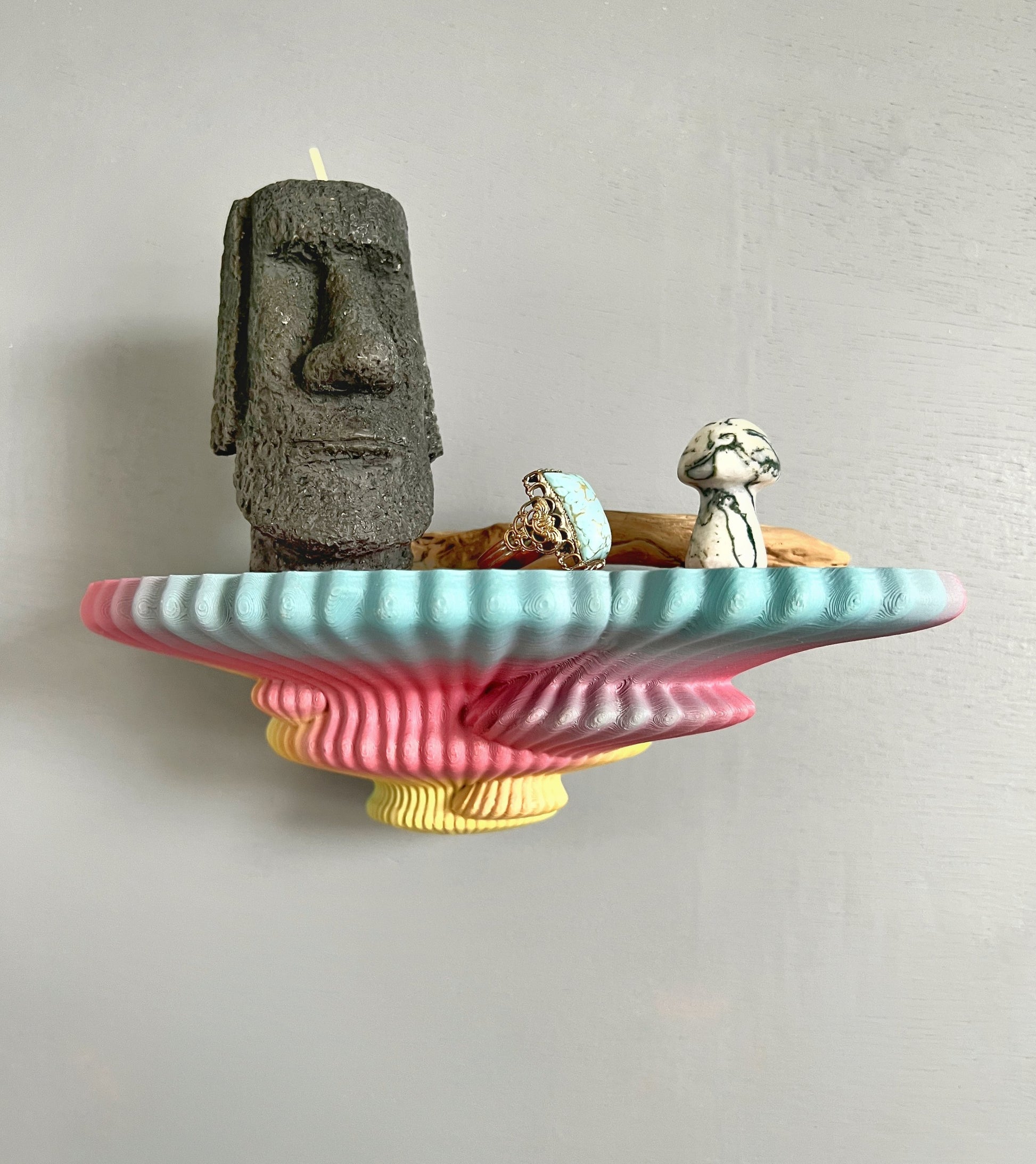 Étagère à champignons imprimée en 3D Tinder Fungus, décoration botanique phosphorescente pour la maison