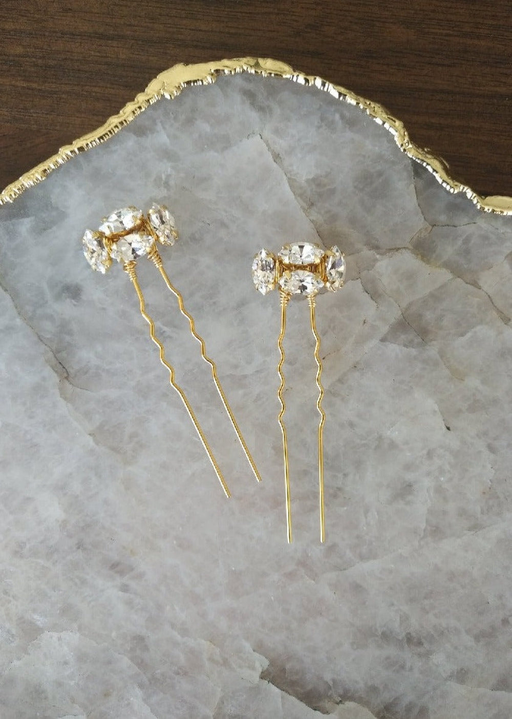 BARBEL Crystal Bridal Hair Pins