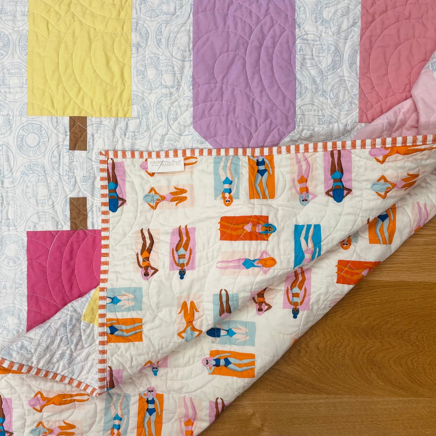 Summer Pop Quilt, Throw Size
