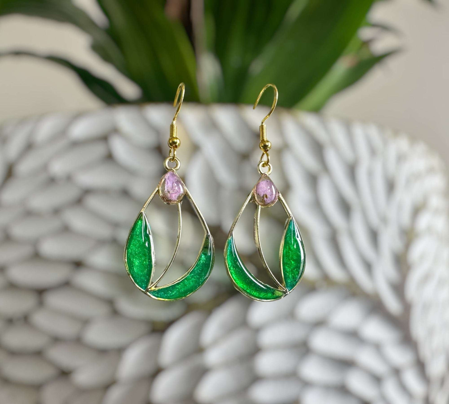 Spring Blossom Tulip Earrings: Handcrafted Floral Accessories
