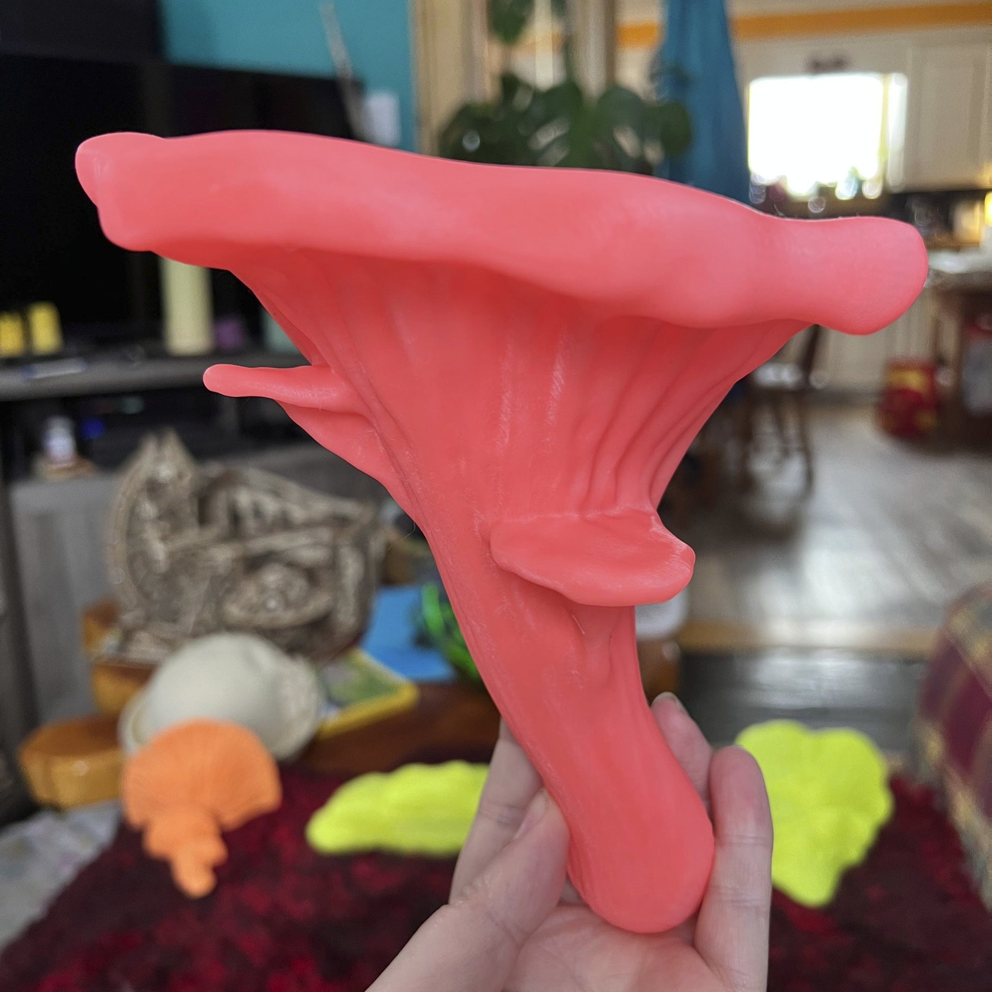 Glow in the Dark Floating Oyster Mushroom Shelf Botanical Home Decor