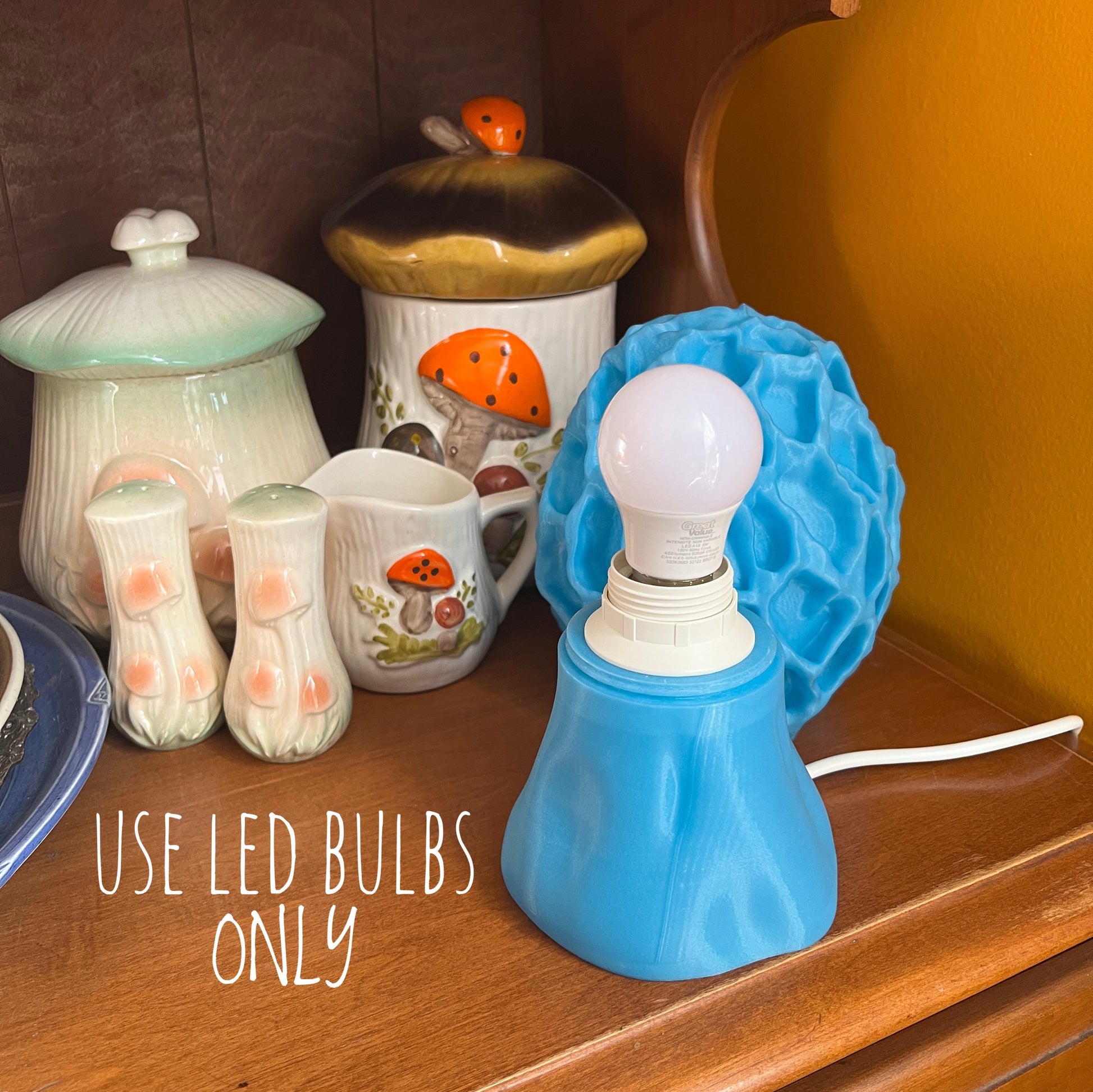 Lampe Bolet imprimée en 3D ultra mignonne et phosphorescente – Une veilleuse enchanteresse