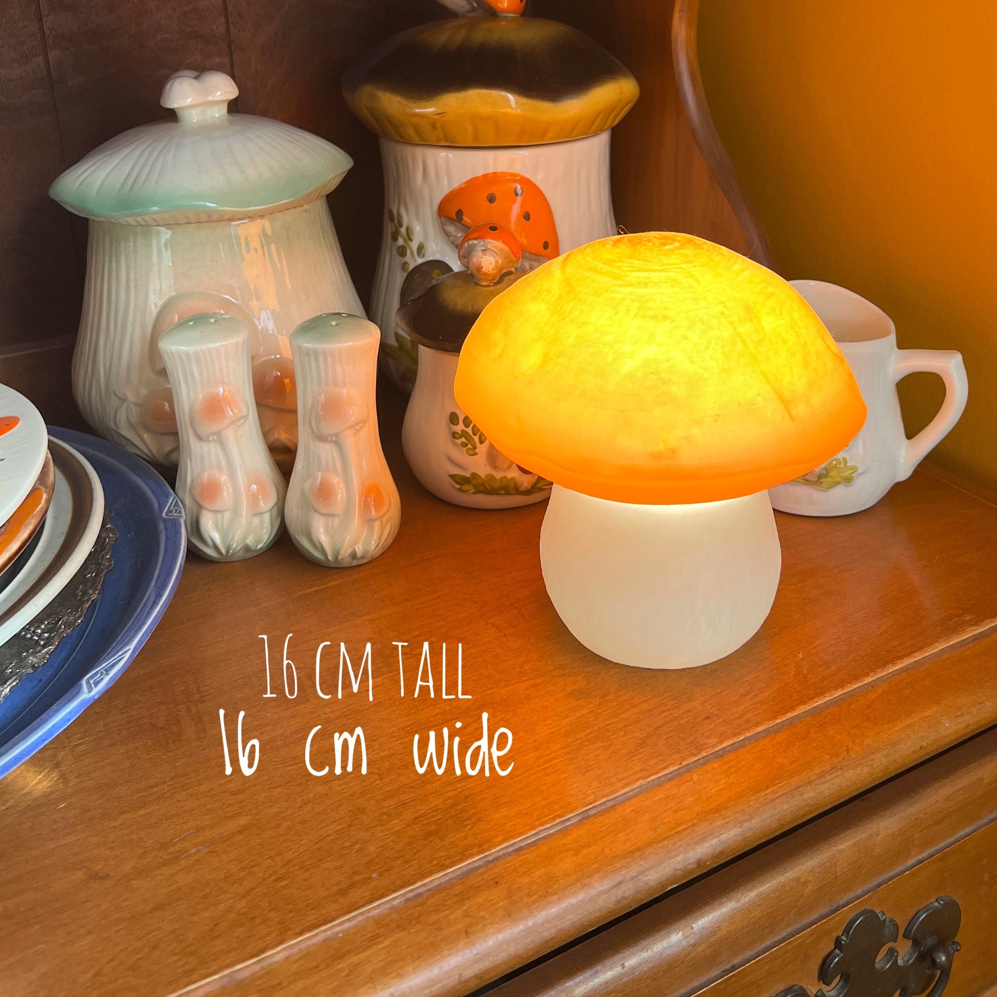 Lampe Bolet imprimée en 3D ultra mignonne et phosphorescente – Une veilleuse enchanteresse