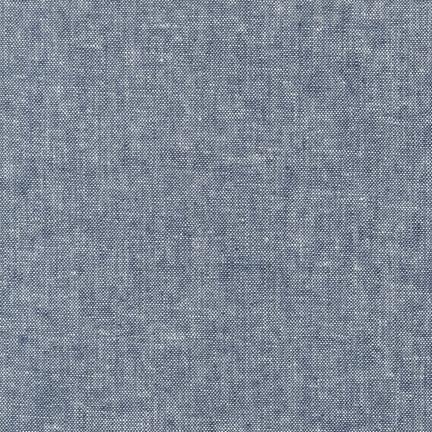 Mélange lin/coton teint en fil Essex - Indigo, 1/4 yard
