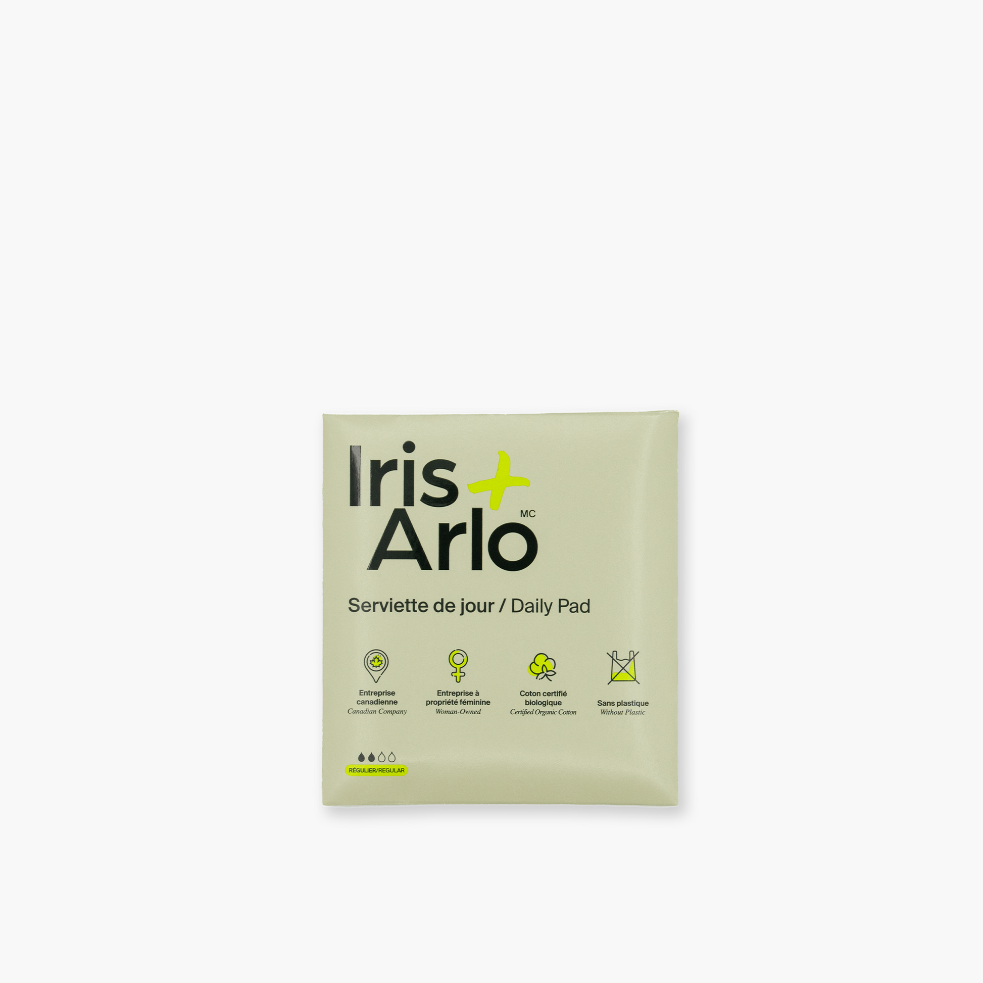 Individual Packets - 100% Organic Cotton Daily Pads