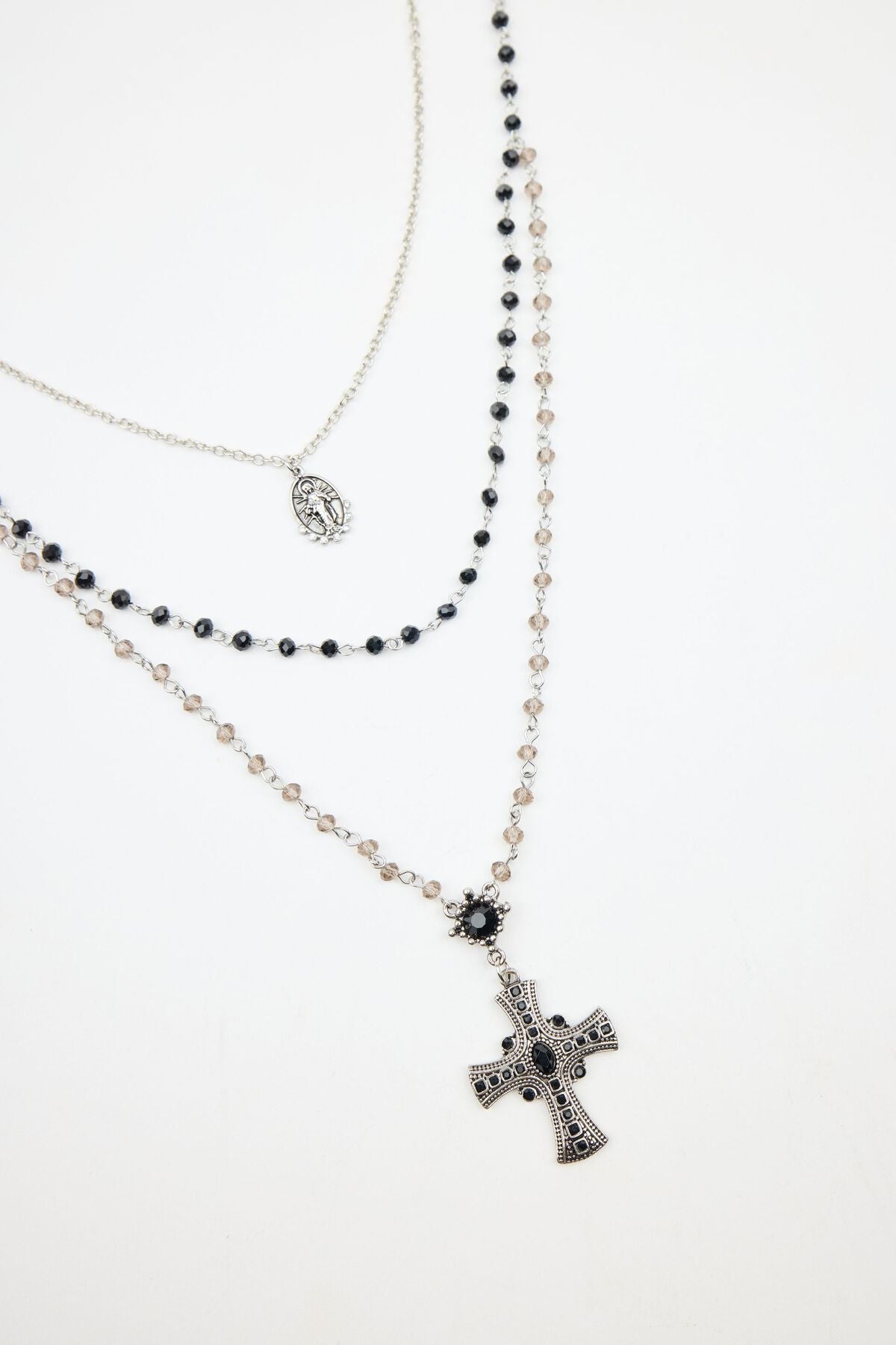 Ensemble de 2 colliers Marie et Rosaire