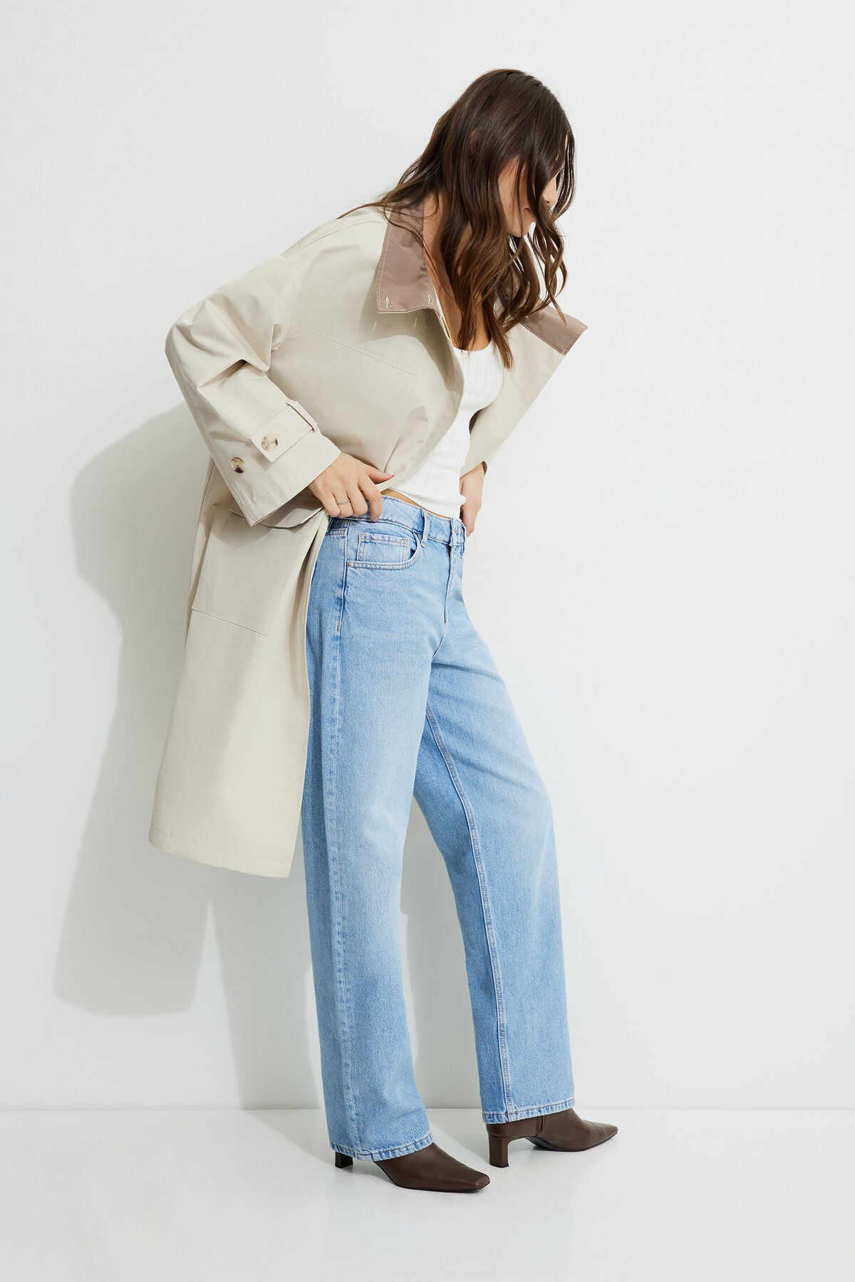 Trench-coat surdimensionné