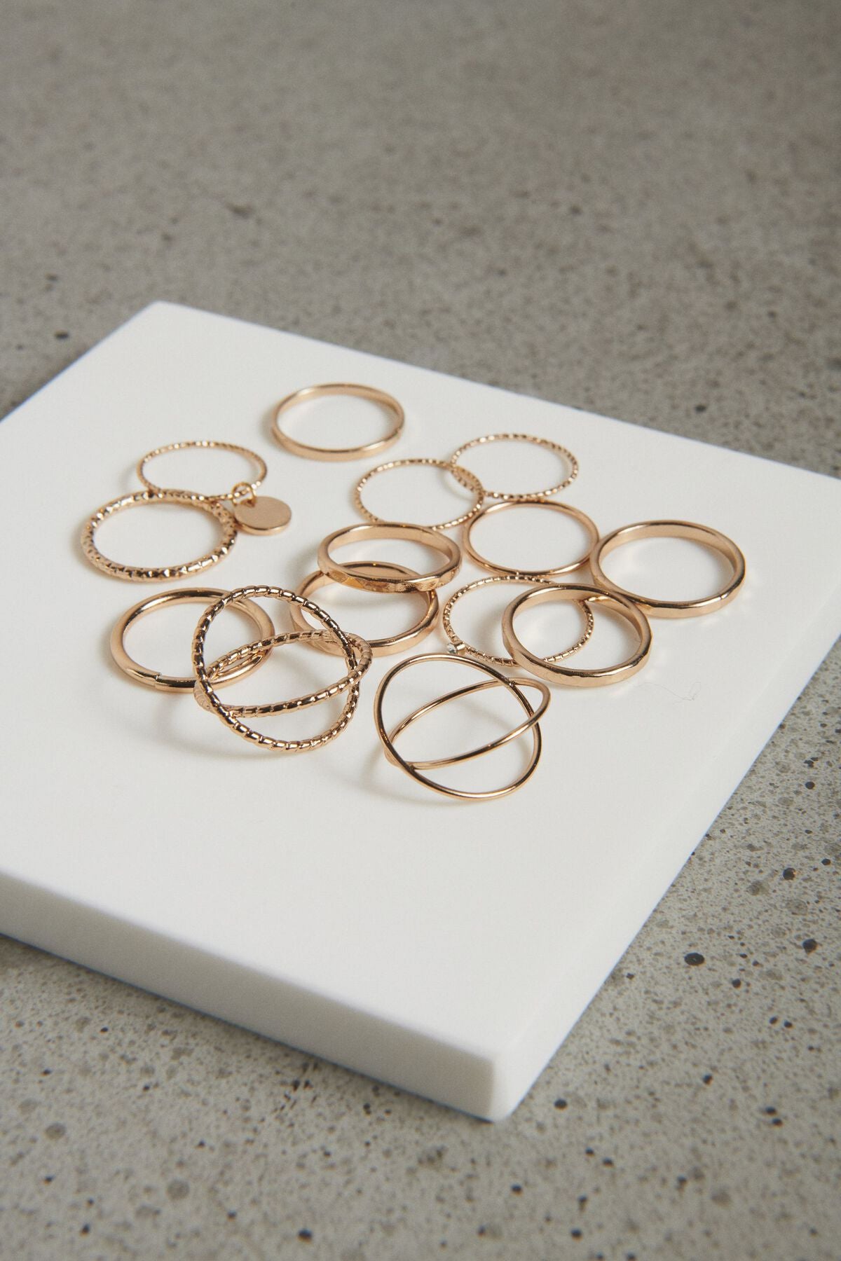 Pack multiple de bagues délicates