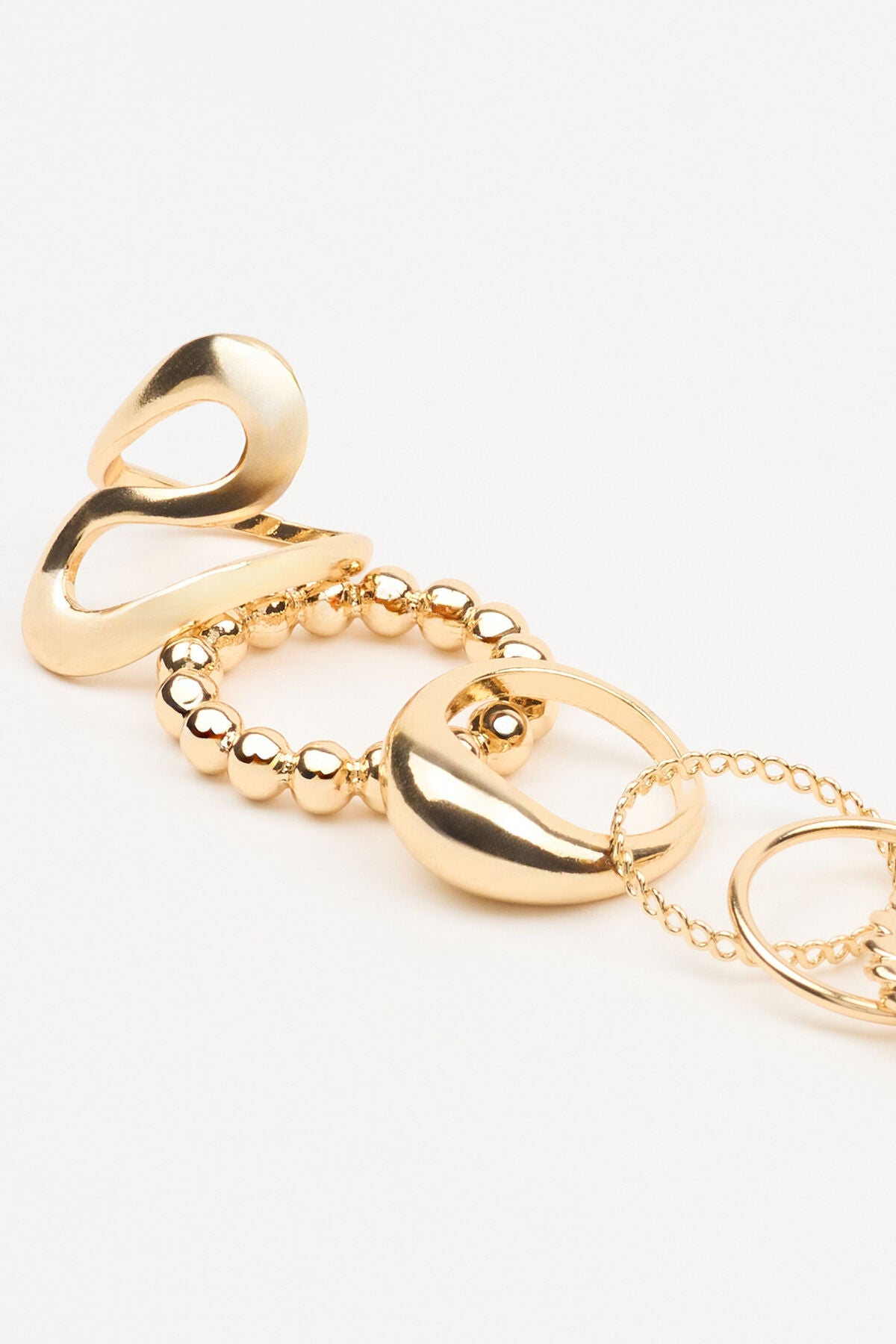 Ensemble de 11 bagues abstraites