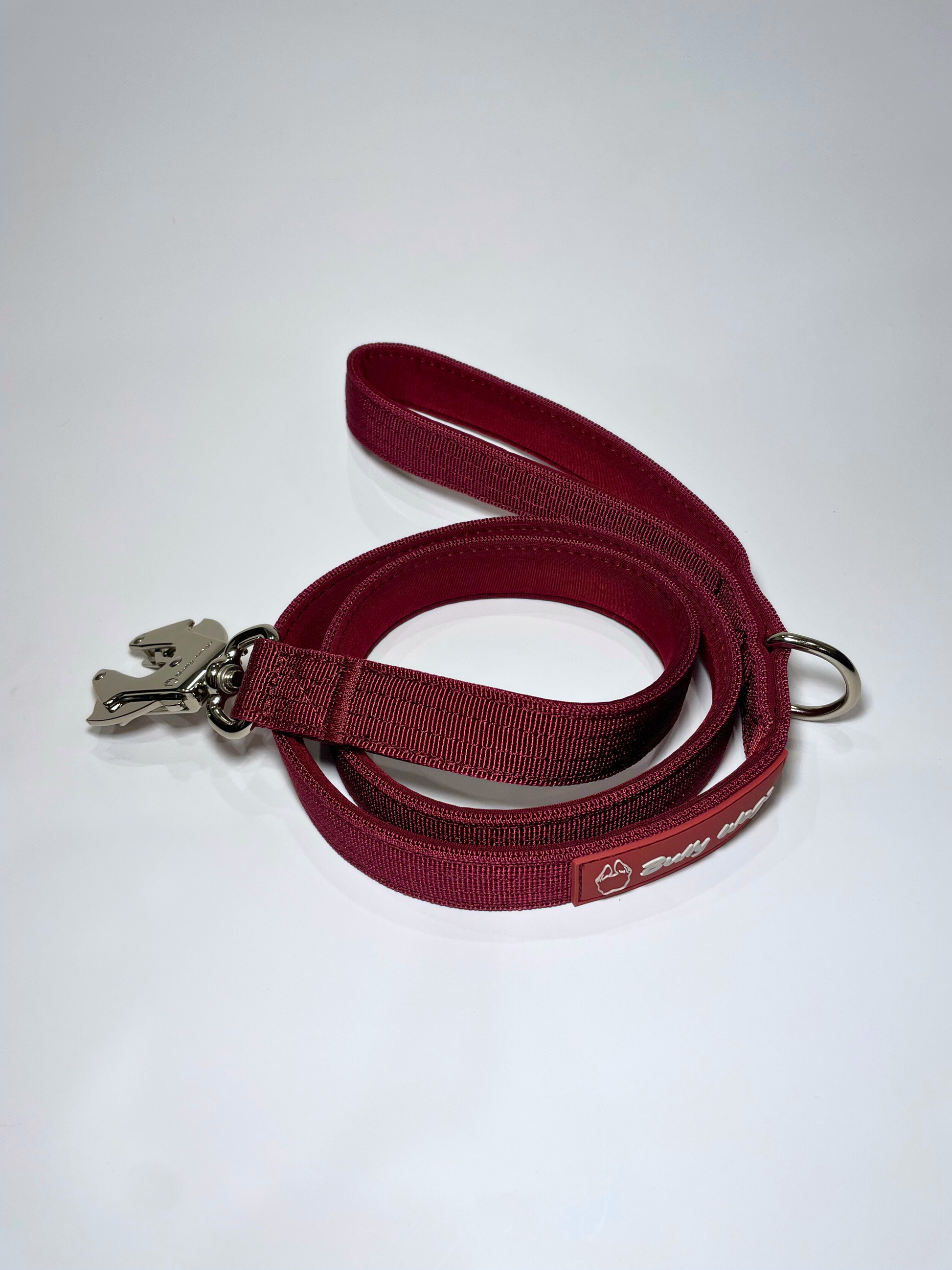 Laisse tactique pour chien - Vin cerise