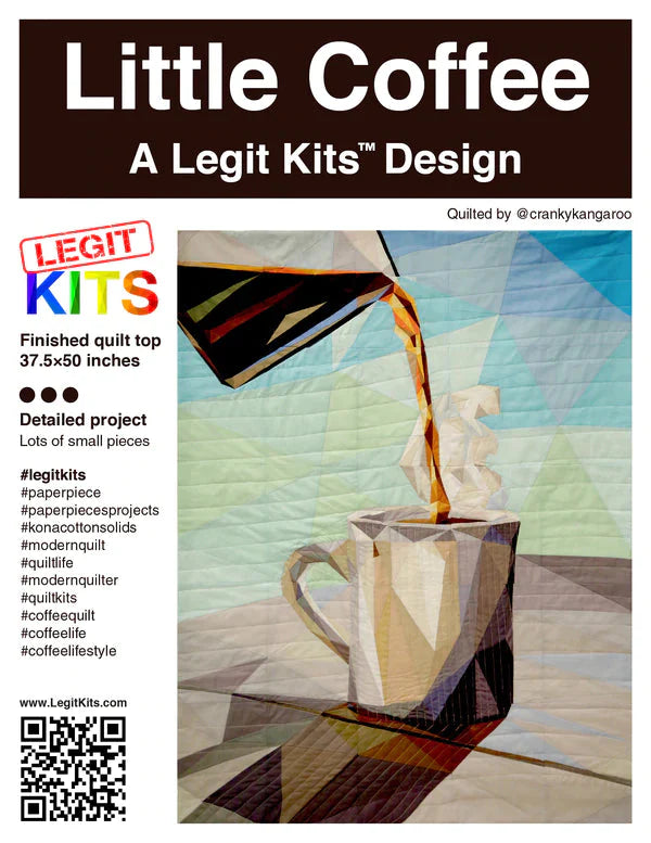 LEGIT KITS, Little Coffee Quilt Kit (Fabric Only)