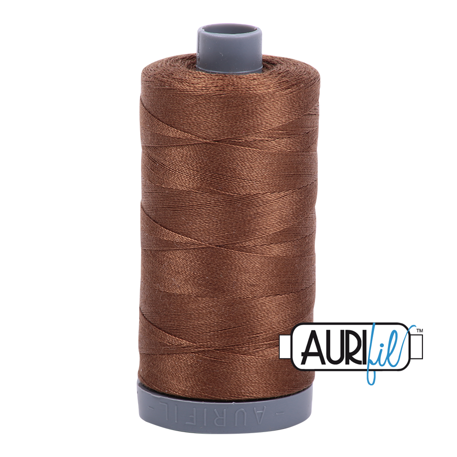Aurifil Thread - Dark Antique Gold 2372 - 28wt