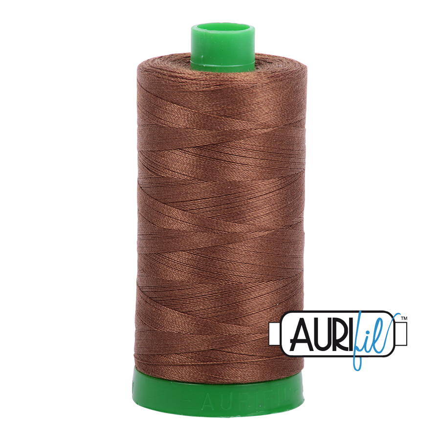 Aurifil Thread - Dark Antique Gold 2372 - 40wt