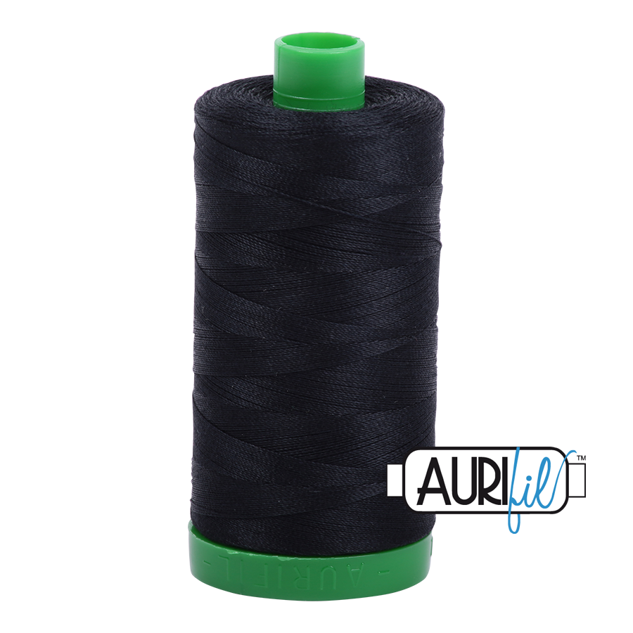 Fil Aurifil - Noir 2692 - 40wt