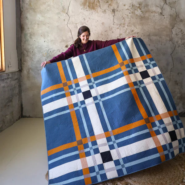 Upscale Plaid Quilt Kit - The "Almost Mediterraneo" version