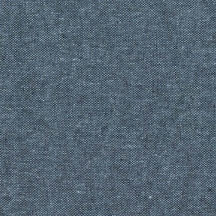 Mélange lin/coton teint en fil Essex - Nautique, 1/4 yard