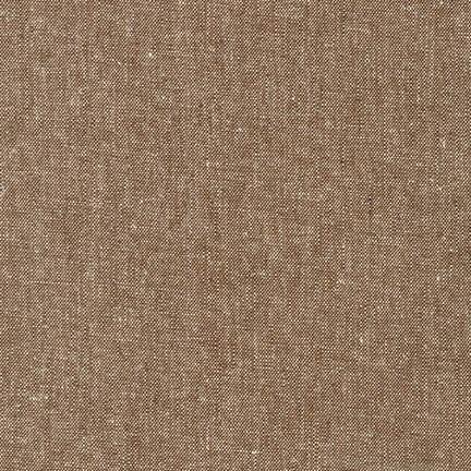 Mélange lin/coton teint en fil Essex - Noix de muscade, 1/4 yard