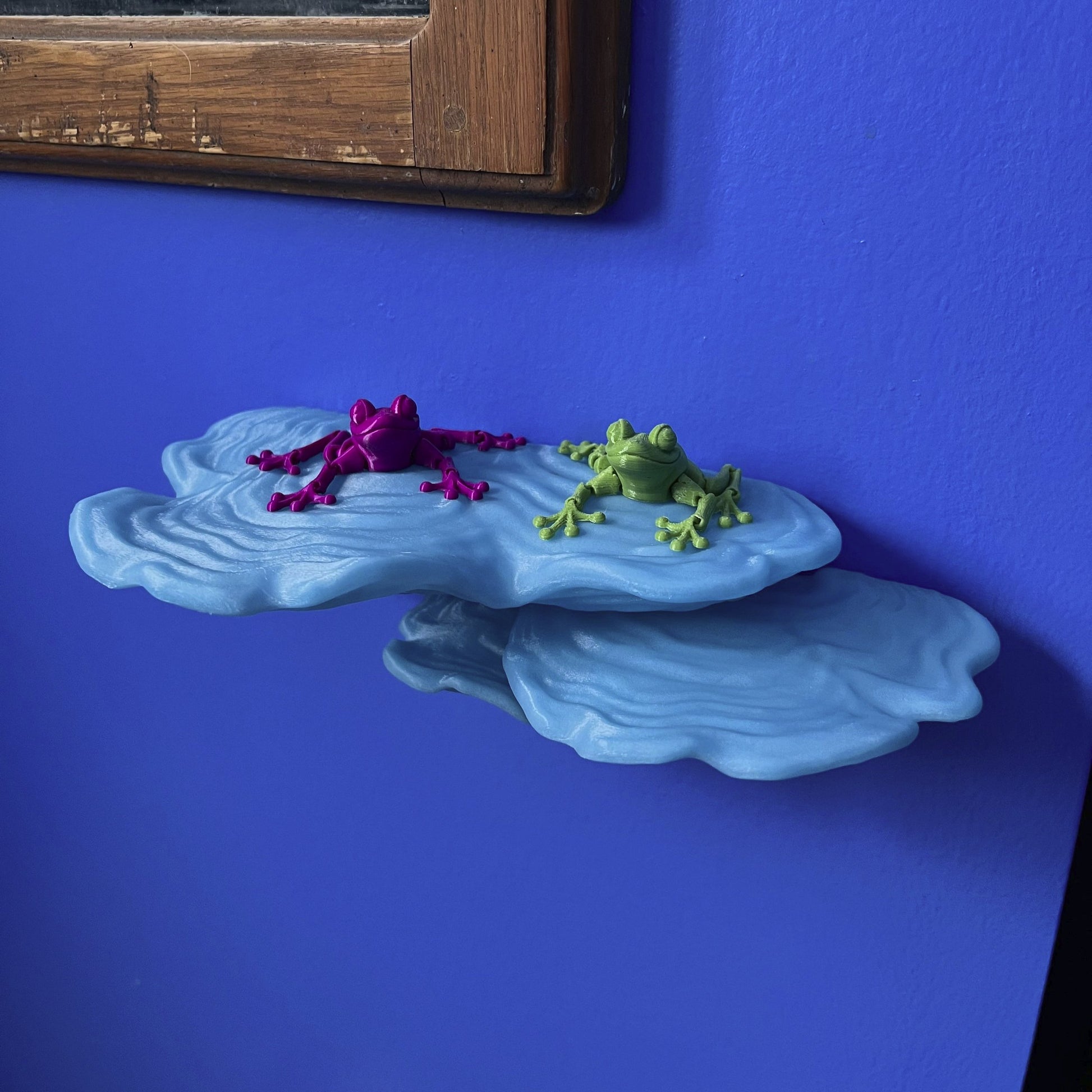 Ostrea Fungus Floating Mushroom Shelf 3D Printed in PLA