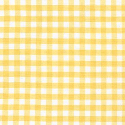 Carolina Gingham, 1/4 Inch, Yellow, 1/4 yard