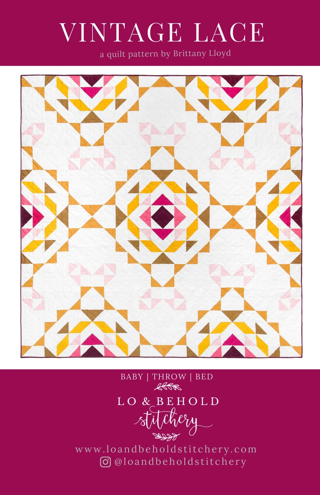 Vintage Lace Quilt PATTERN