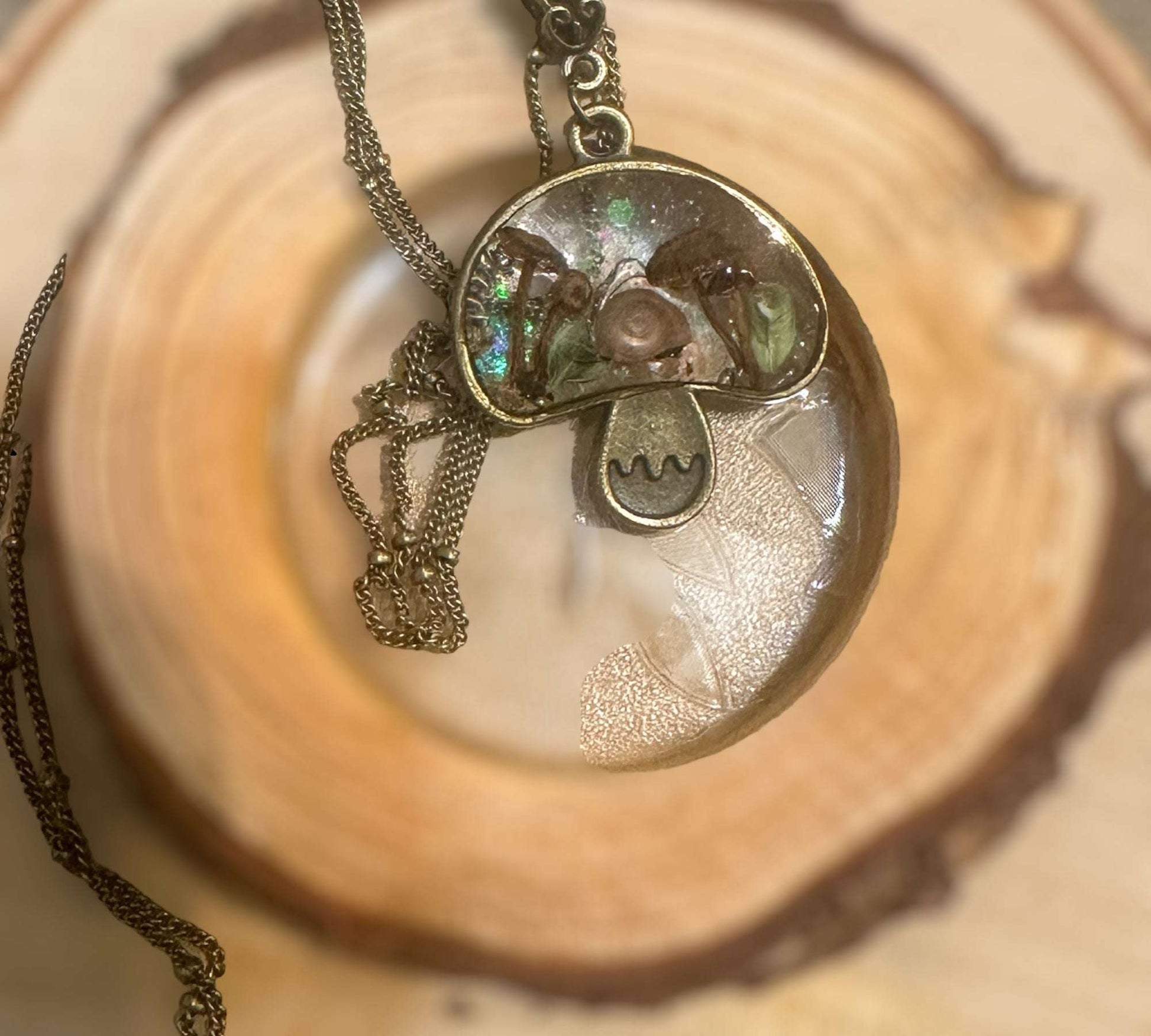 Mystical Forest Whimsy: Mushroom Wonderland Pendant