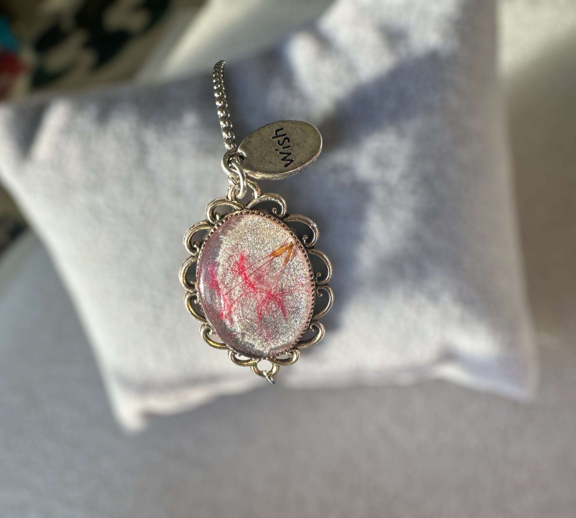 Bracelet Vœux de Fée - Bracelet à Breloques Vœu Fait Main avec de Vraies Graines de Pissenlit