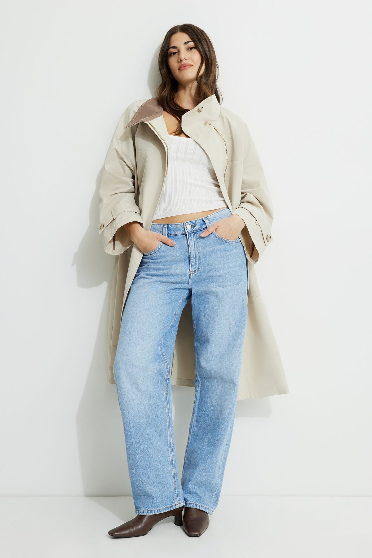 Trench-coat surdimensionné