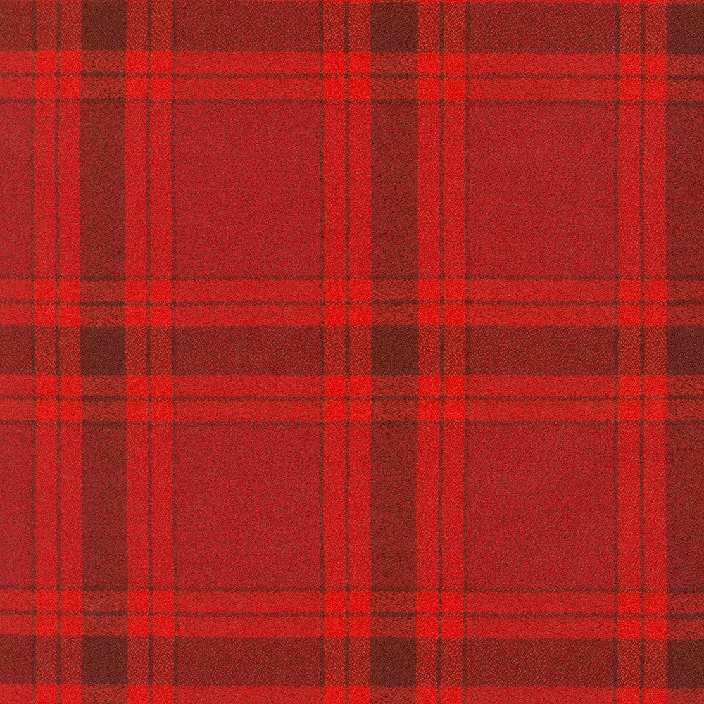 Mammoth Flannel WIDE - Red, 1/4 yard