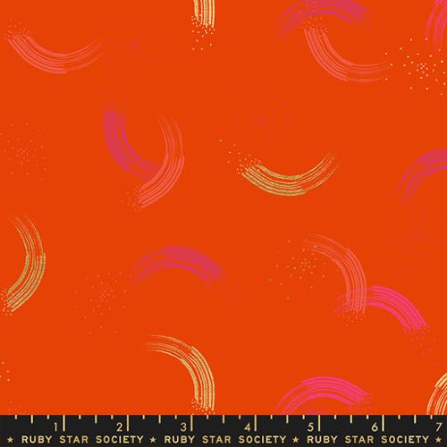 Twirl; Metallic Fire, 1/4 yard