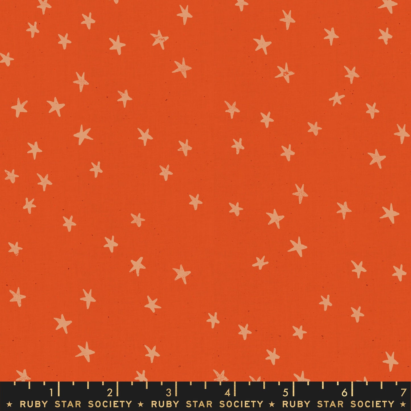 Starry - Warm Red, 1/4 yard
