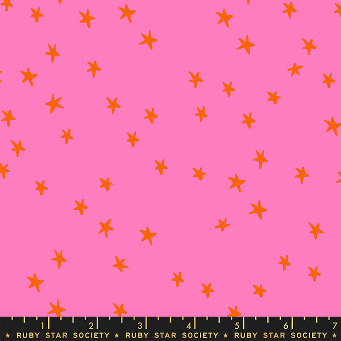 Starry - Vivid Pink, 1/4 yard