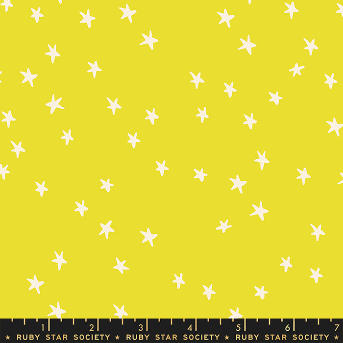 Starry - Citron, 1/4 yard