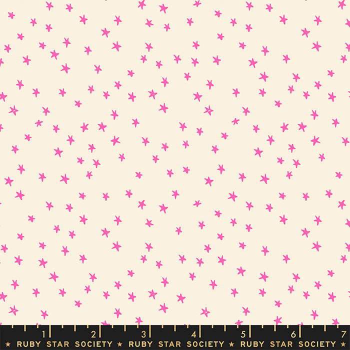 Starry Mini - Neon Pink, 1/4 yard