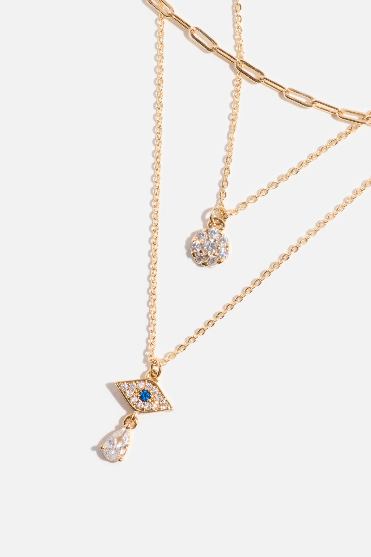 3-Pack Evil Eye Necklaces