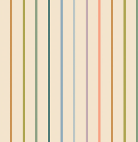 AGF Slow Summer ; Petite rayure, perle, 1/4 yard
