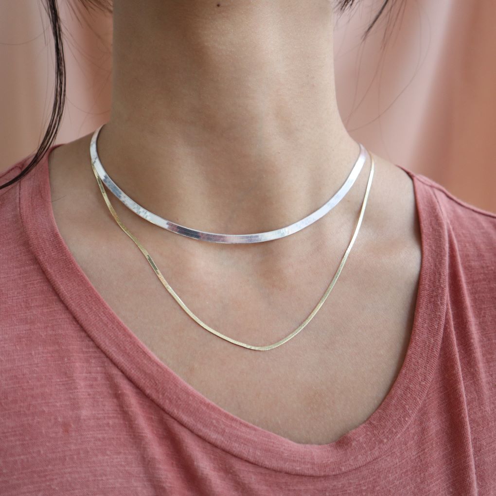Chains - Sterling Silver 3.5mm Herringbone Chain
