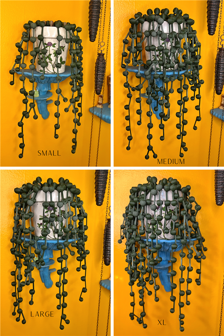 Plante succulente d'intérieur en forme de chaîne de perles artificielles phosphorescentes