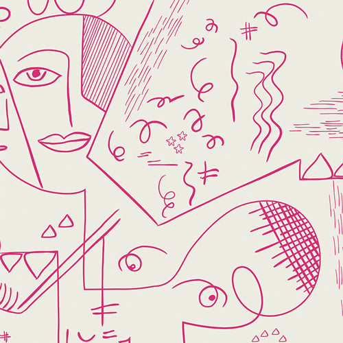 AGF Hommage à La Vie en Rose; Perception cubiste, 71" x WOF