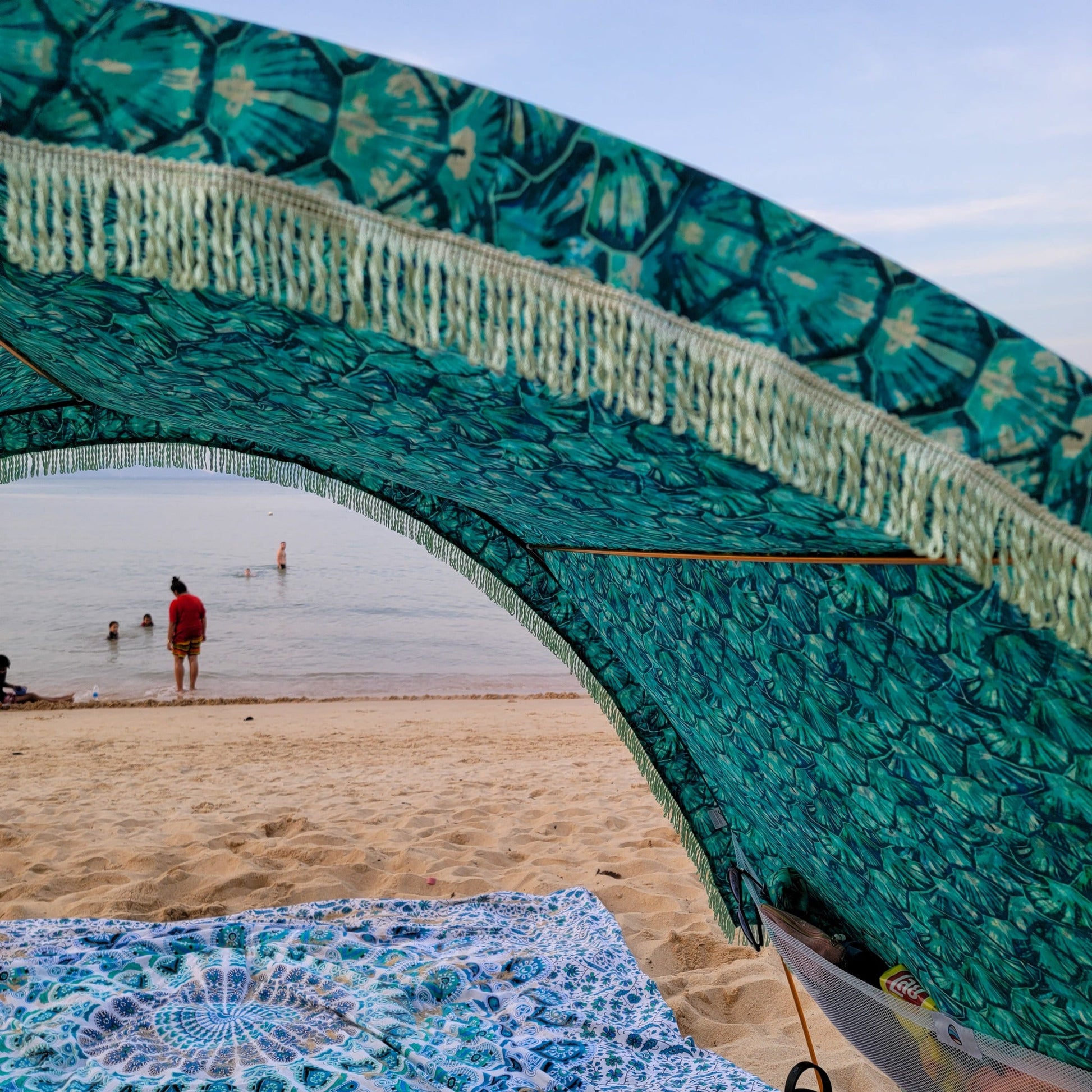 Cabane de plage en coton prête à voyager