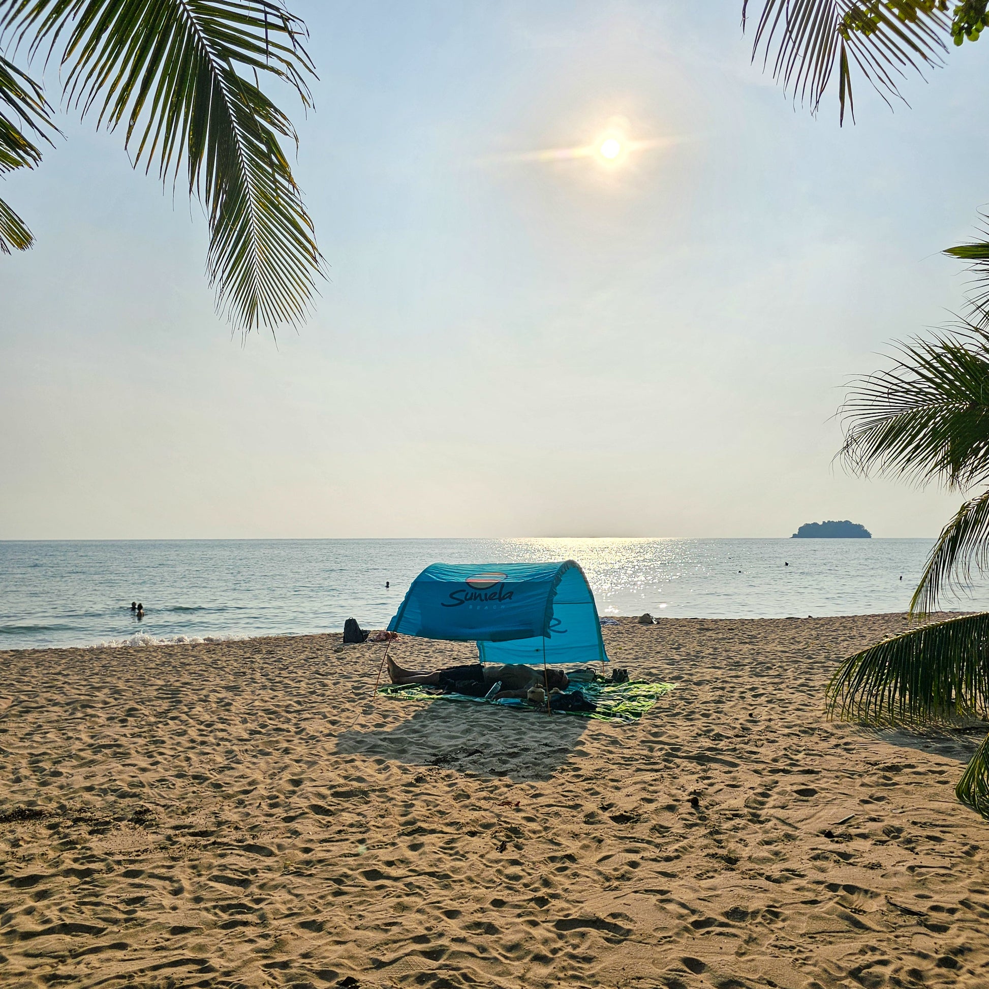 Cabane de plage en coton prête à voyager