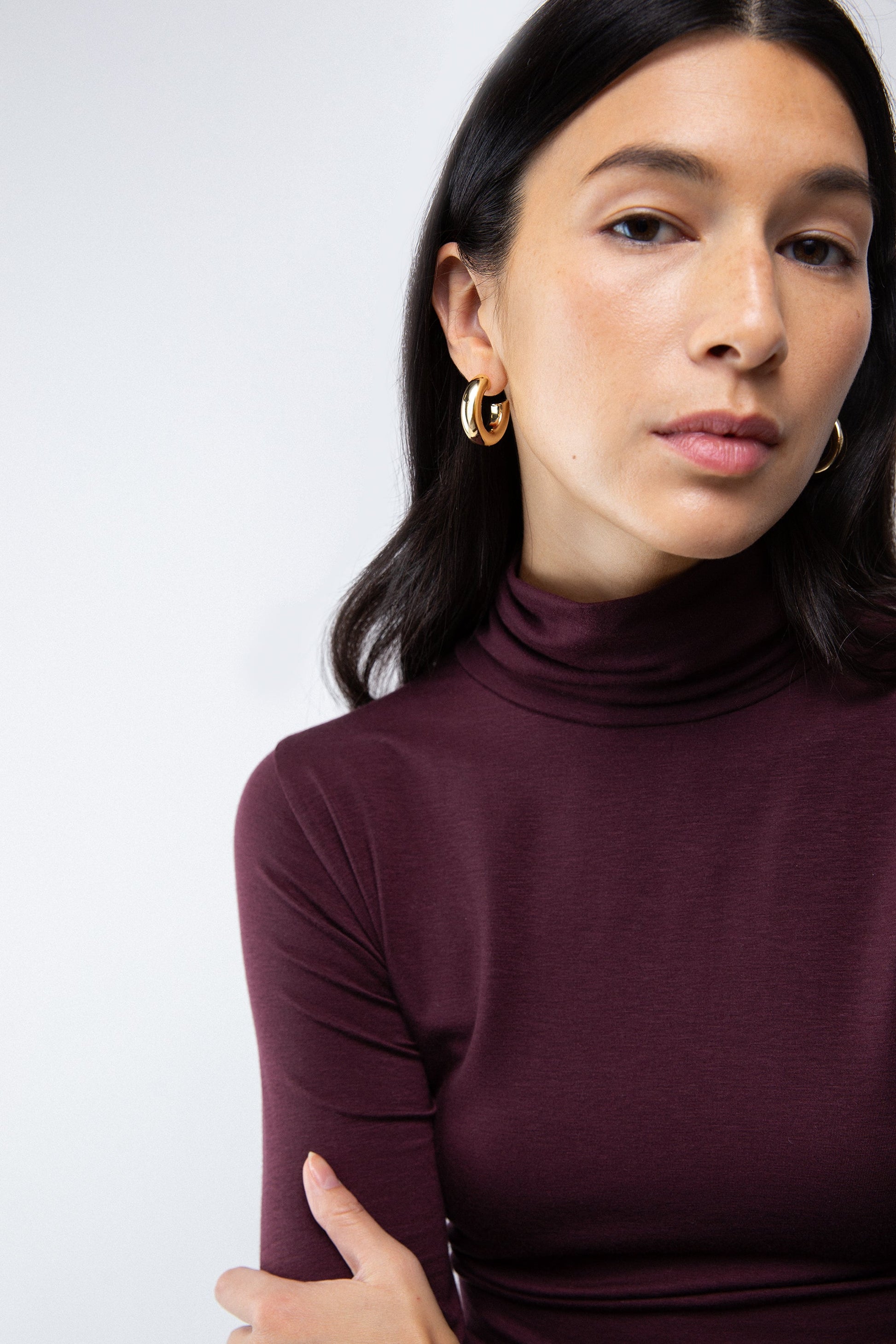 BOUCLES D'OREILLES CRÉOLES ÉPAISSES