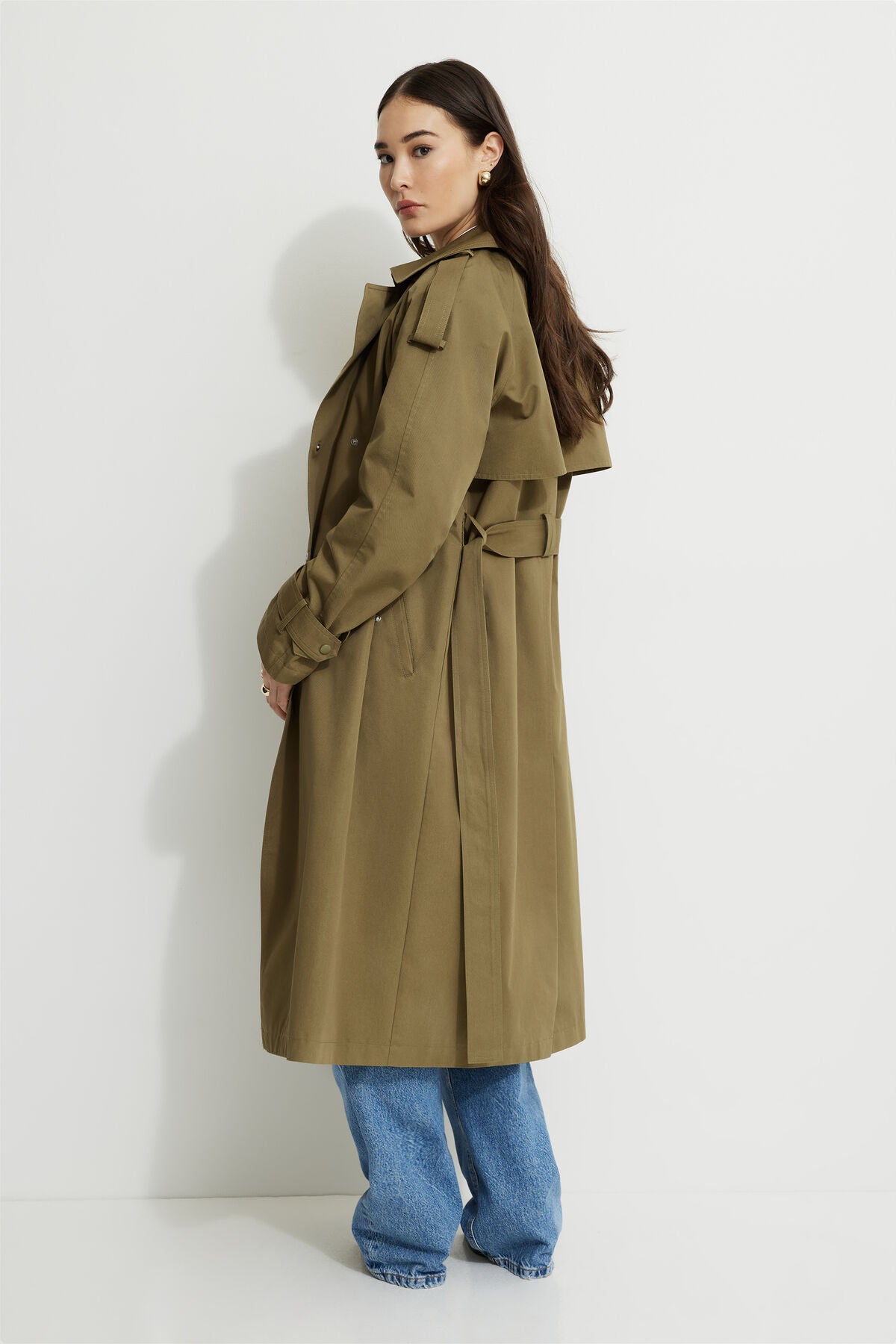 Trench-coat en sergé