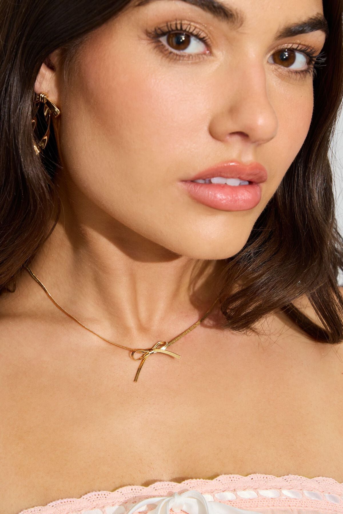 Collier nœud en chaîne serpent