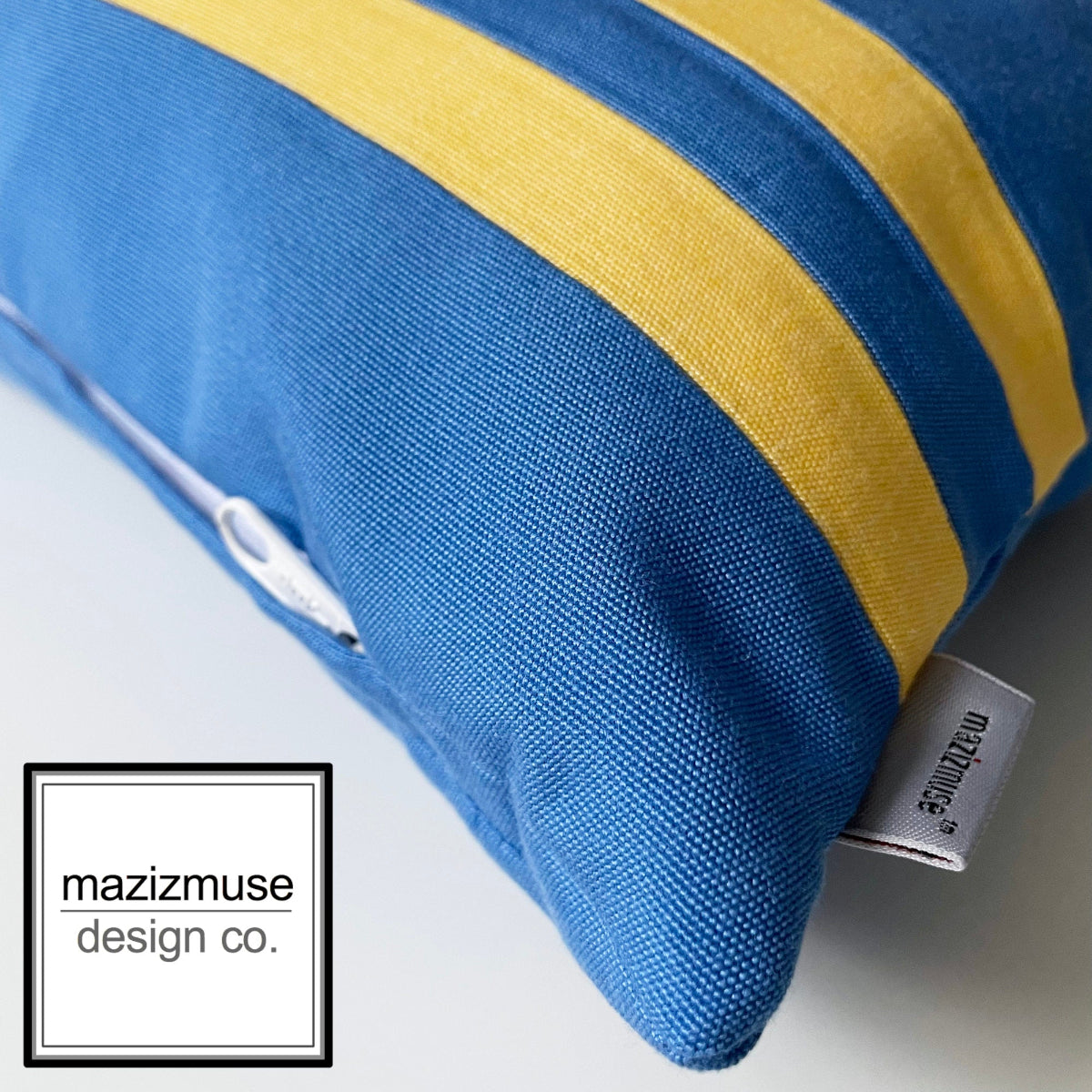 Aruba Flag Sunbrella® Outdoor Pillow Cover, Arubian Flag by Mazizmuse