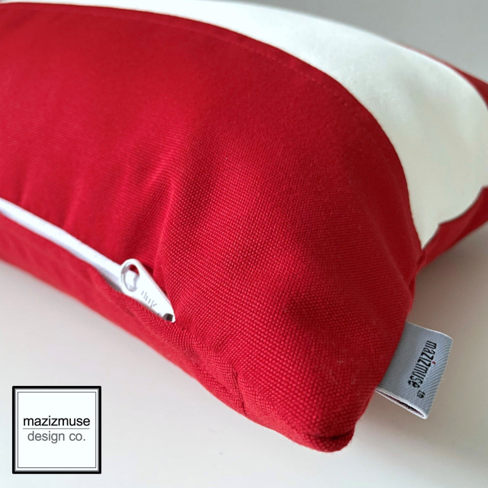 Austria Flag Pillow Cover, Austrian Flag Sunbrella® Outdoor Cushion Cover