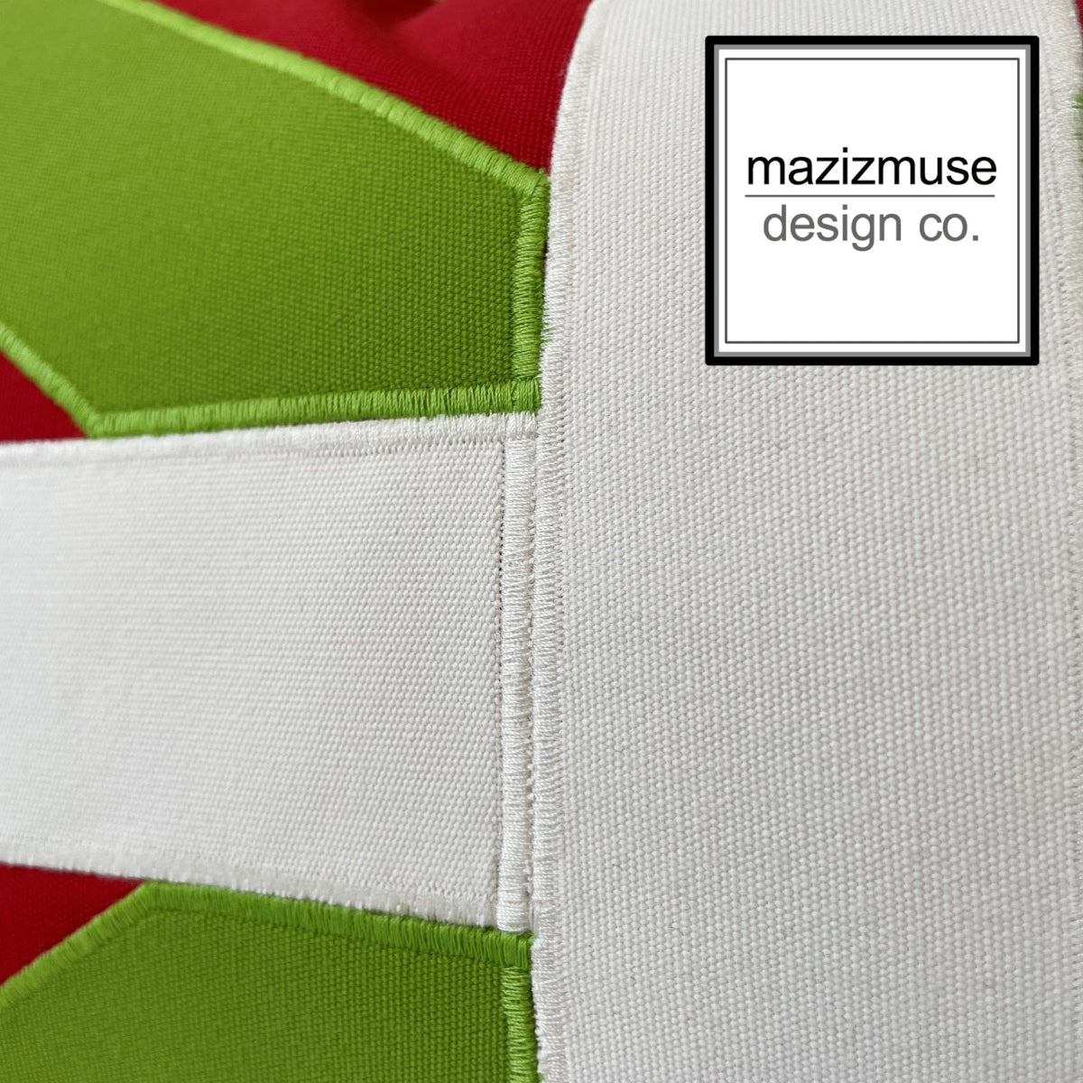 Housse de coussin d'extérieur Ikurrina Sunbrella®, motif drapeau basque