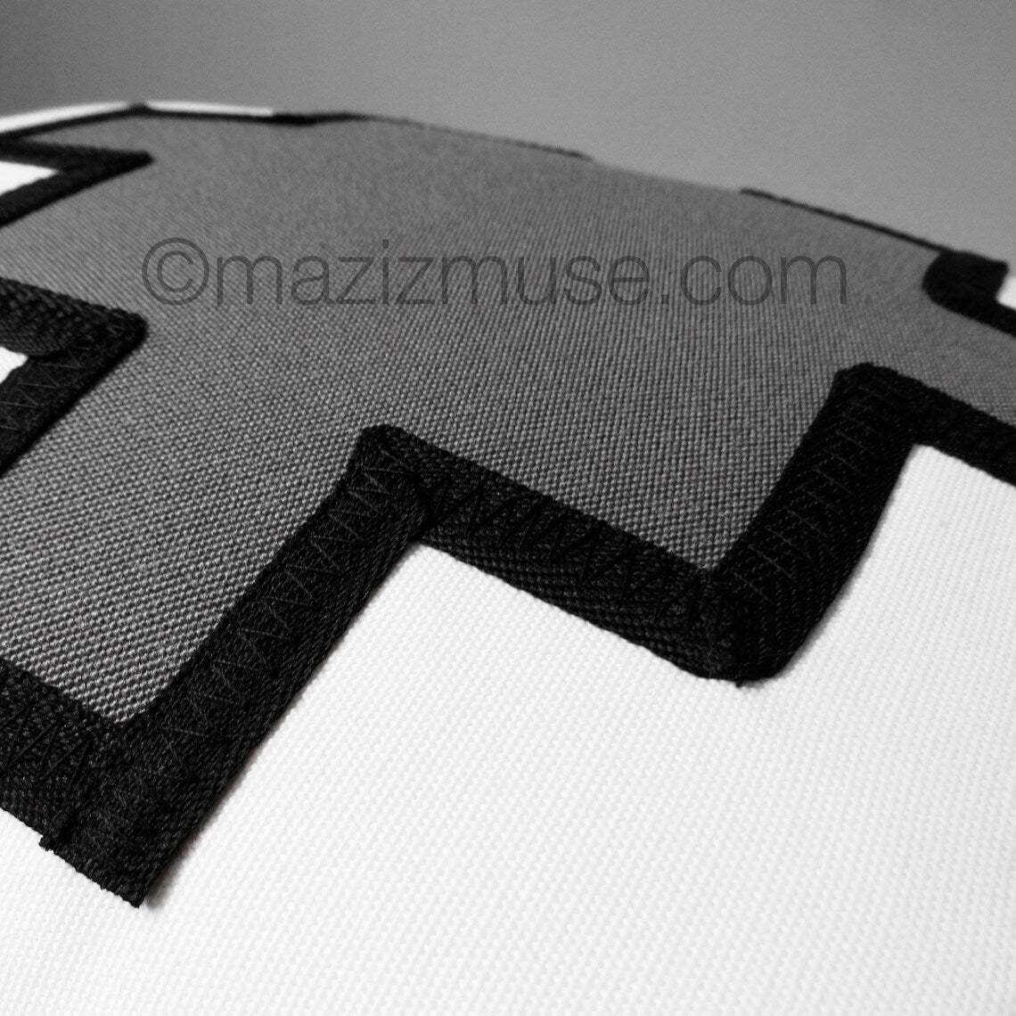 Black & White Outdoor Sunbrella® Pillow Cover with Grey Accent, Geometric Cushions