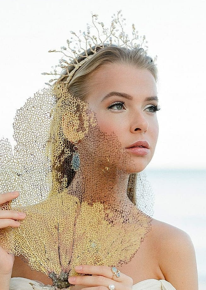 ROUZHIN Crystal Twig Bridal Crown